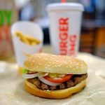 This Jan. 30, 2018, photo shows a Burger King Whopper meal at a restaurant in Charlotte, N.C. (AP Photo/Chuck Burton)